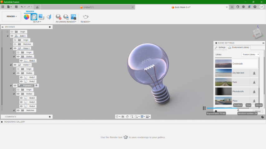 Rendered Bulb